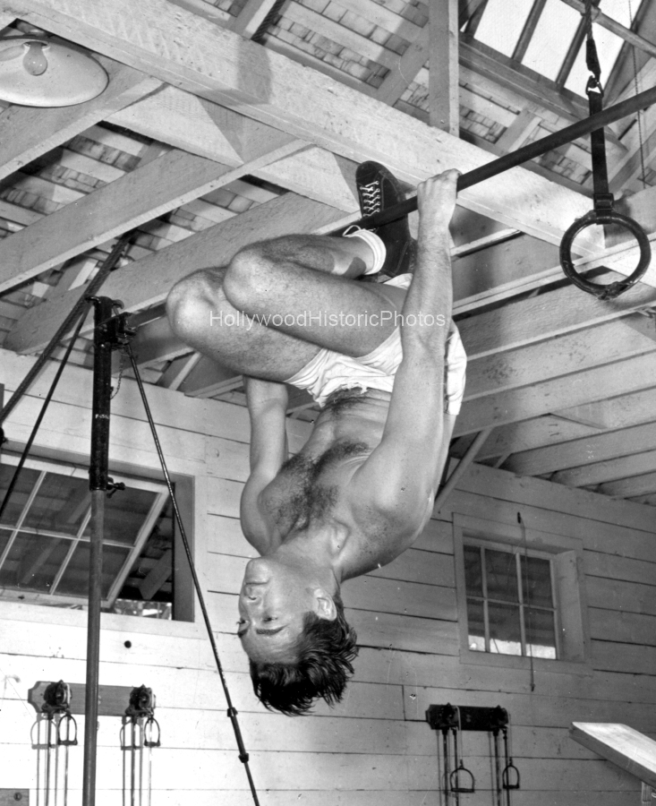 Macdonald Carey 1947 1 DeMille Barn Gym  Suddenly Its Spring wm.jpg